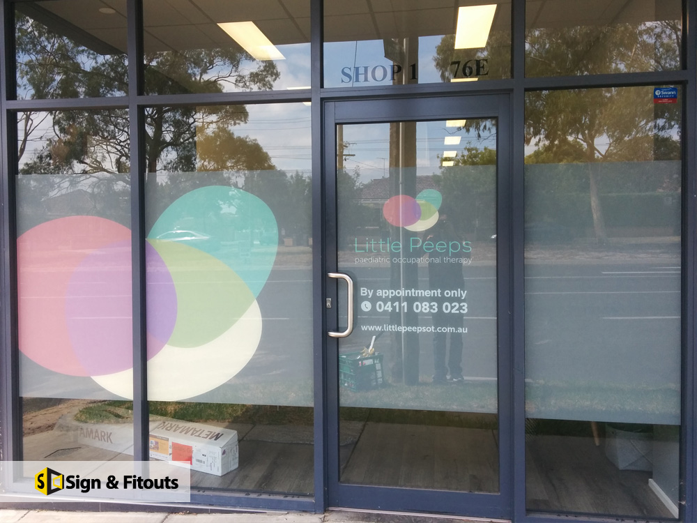 How to install window signs from inside? Sign And Fitouts