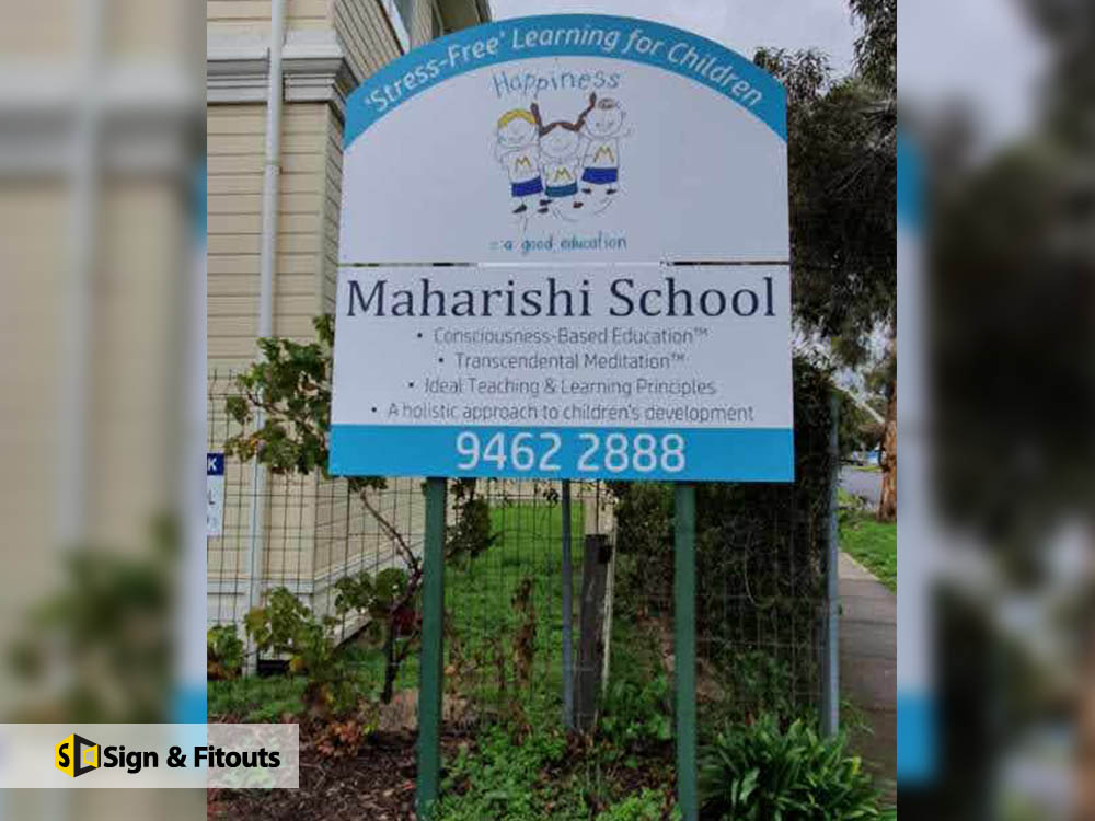 School sign - Sign And Fitouts